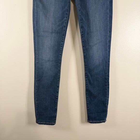 NWT J.Crew 9" High Rise Toothpick Jeans Dark Wash Blue Stretch Denim Size 24 - Picture 5 of 13
